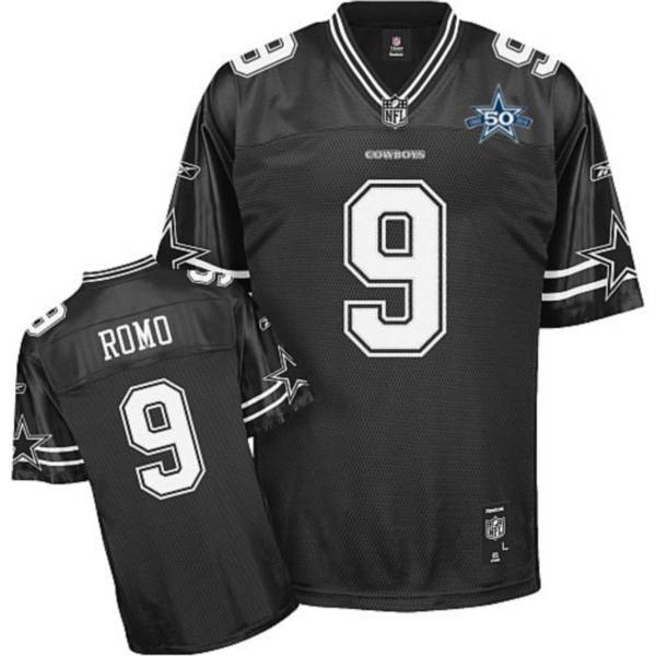 Cowboys #9 Tony Romo Black Shadow Team 